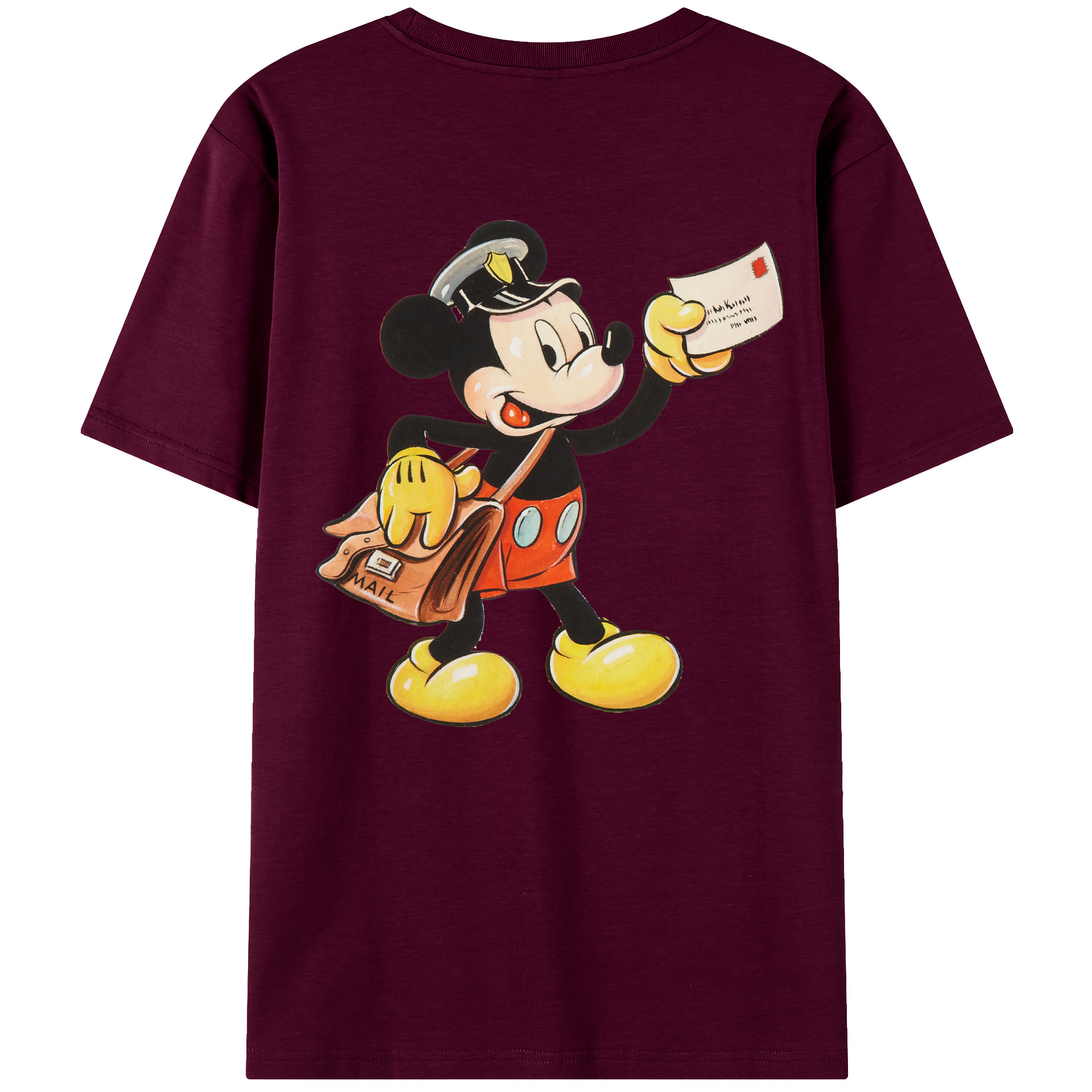 （画像用） ミッキーマウス Mickey Mouse レディース半袖Tシャツ(バックプリント)